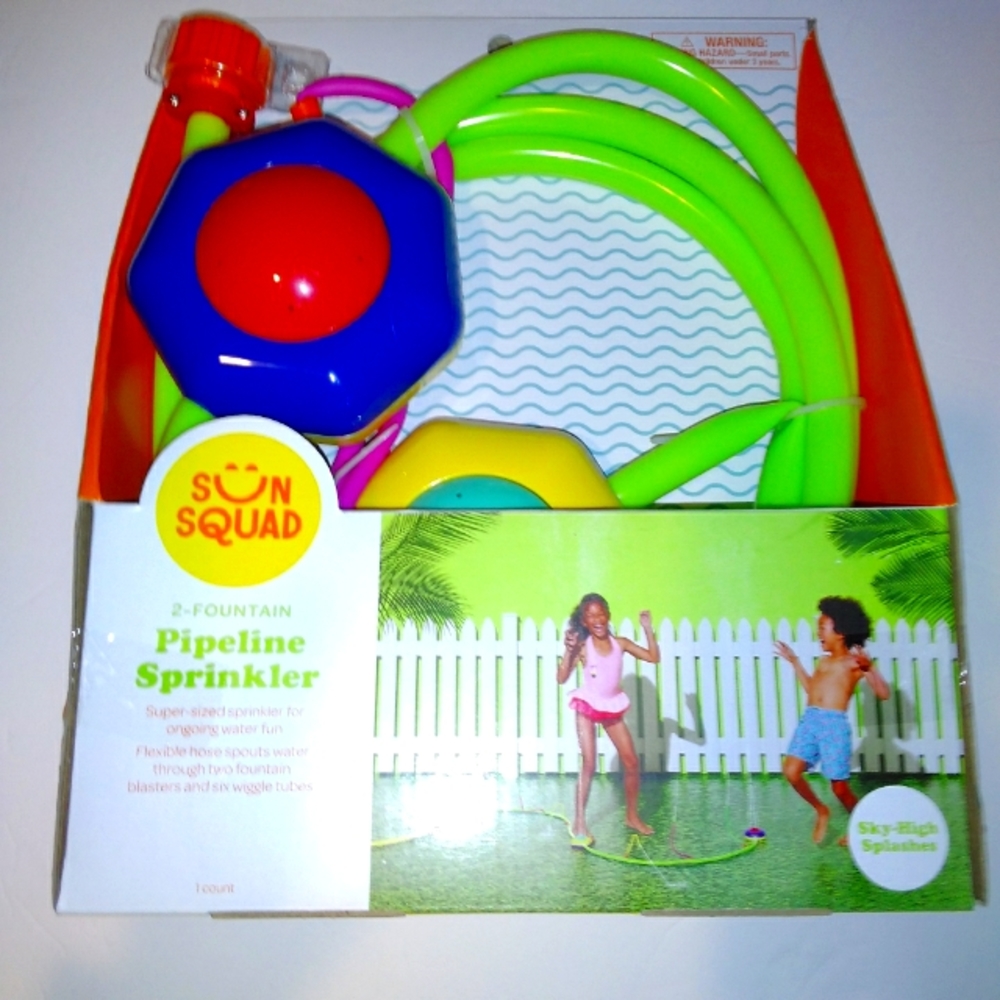 Sun Squad 2-Fountain Pipeline Sprinkler
